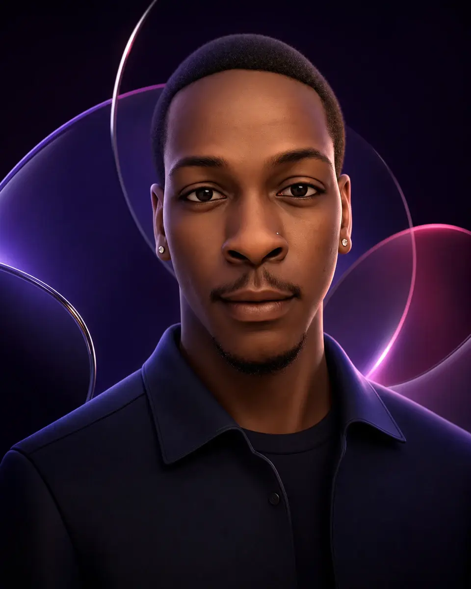Portrait 3D illustré de Youri Laurent