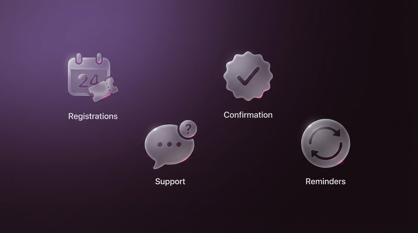 Événementiel - Gestion inscriptions et support