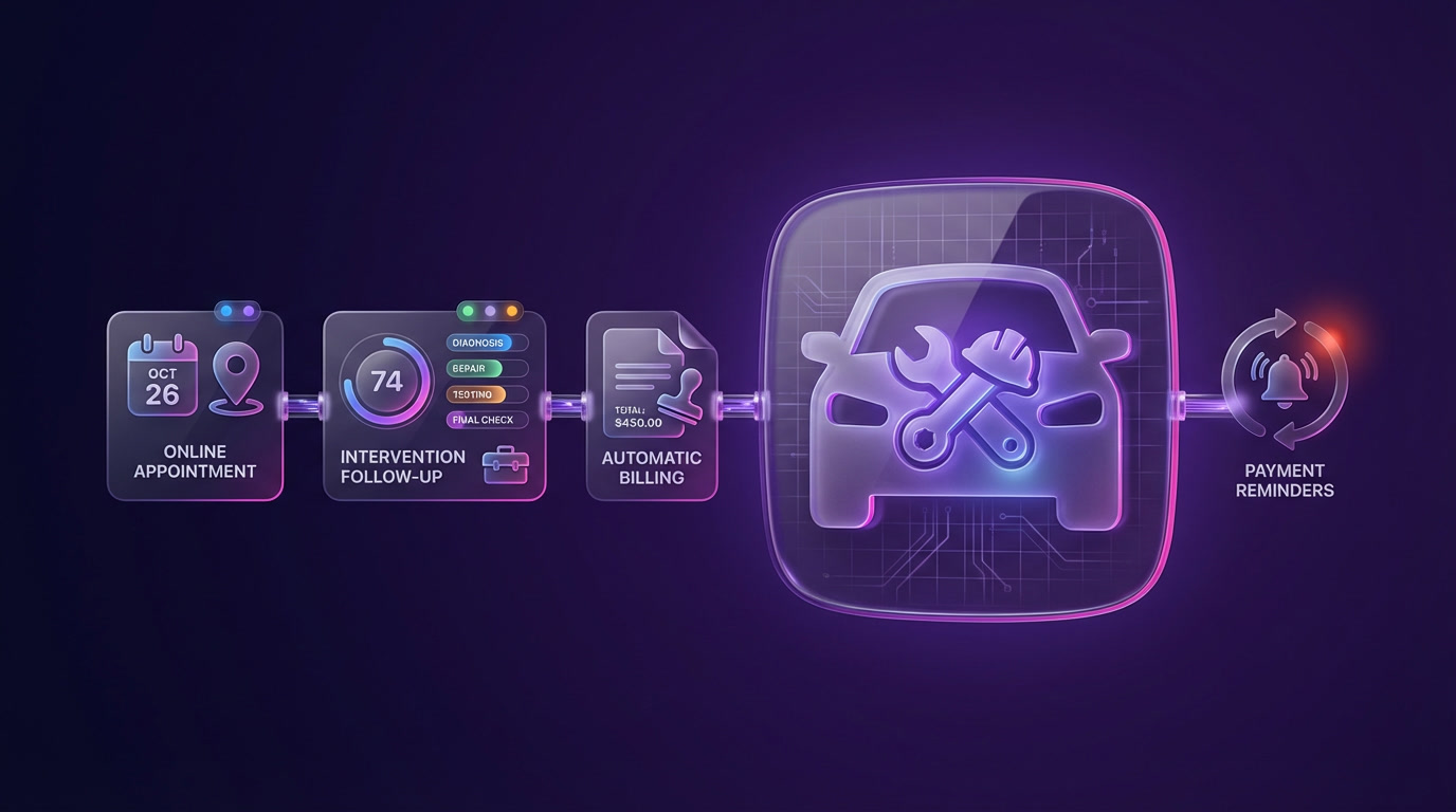 Garage & BTP - Automatisation interventions