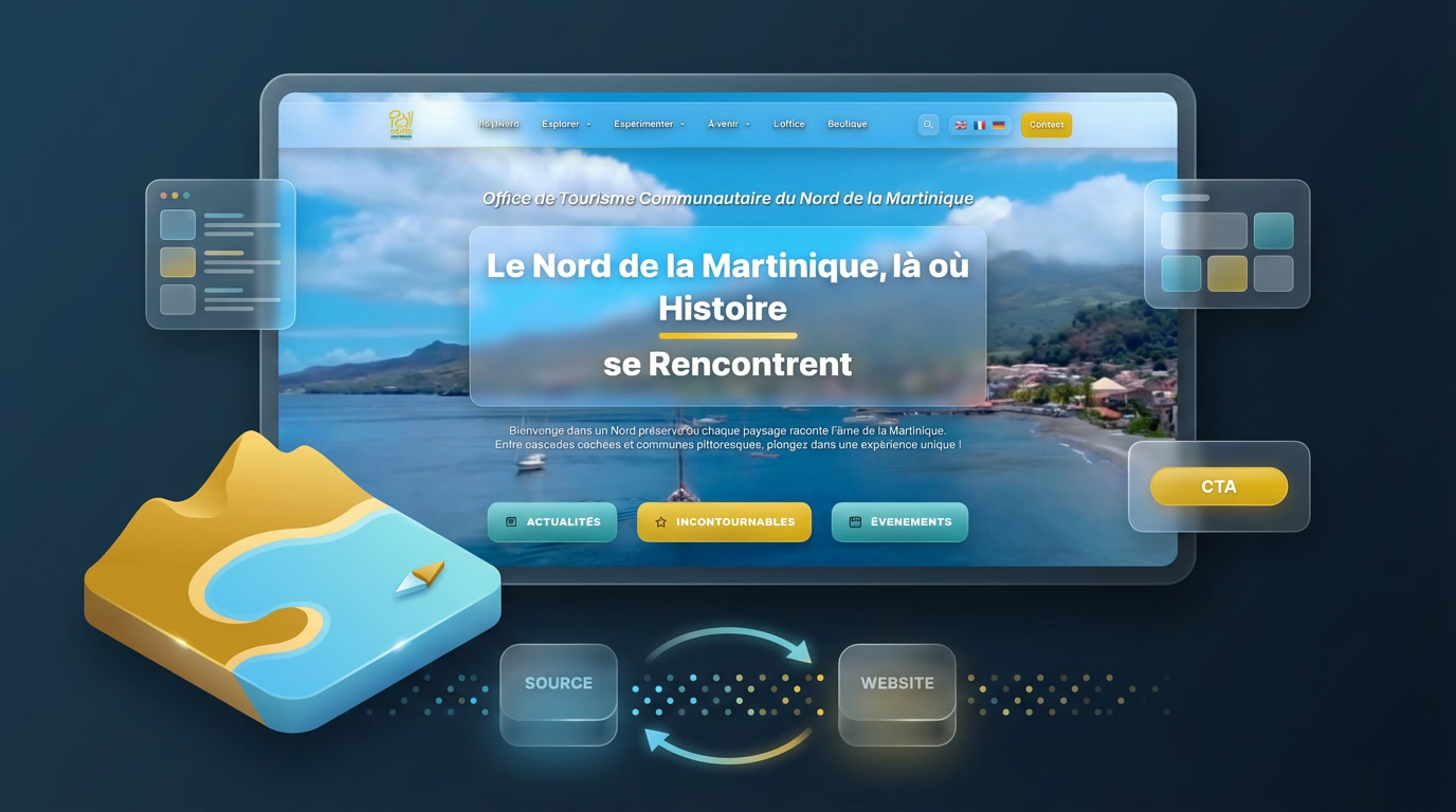 Office de Tourisme Nord - Site institutionnel avec API